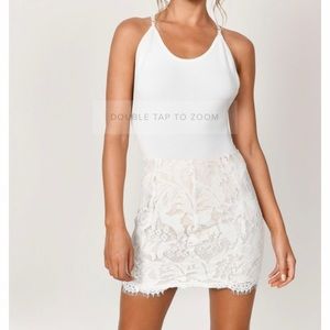 White Lace Skirt